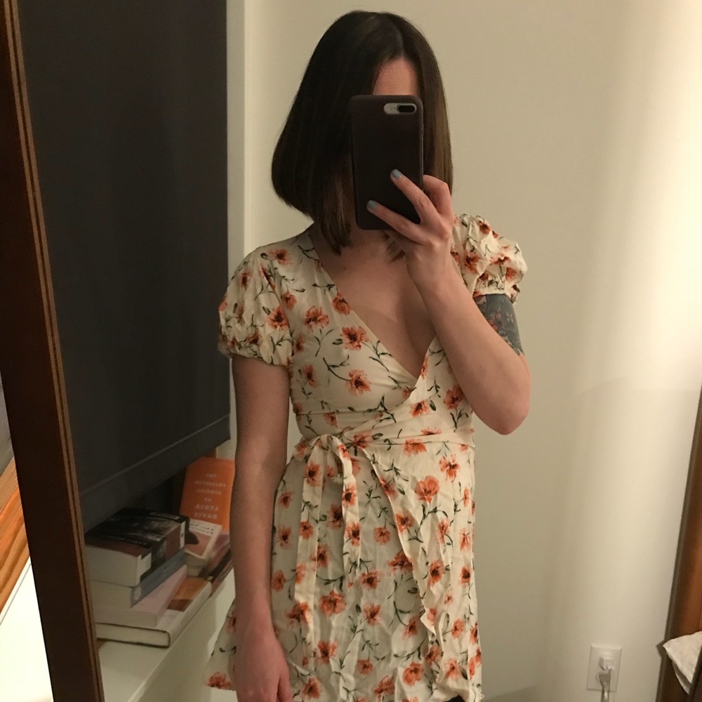 Floral Wrap Dress Size Small